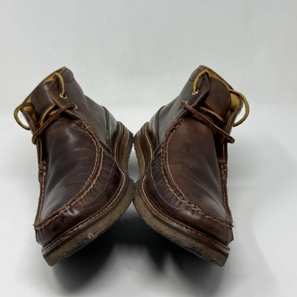 Sperry Gold Cup Chukka Boots Mens 11 M Brown Leather Crepe Sole Preppy Urban